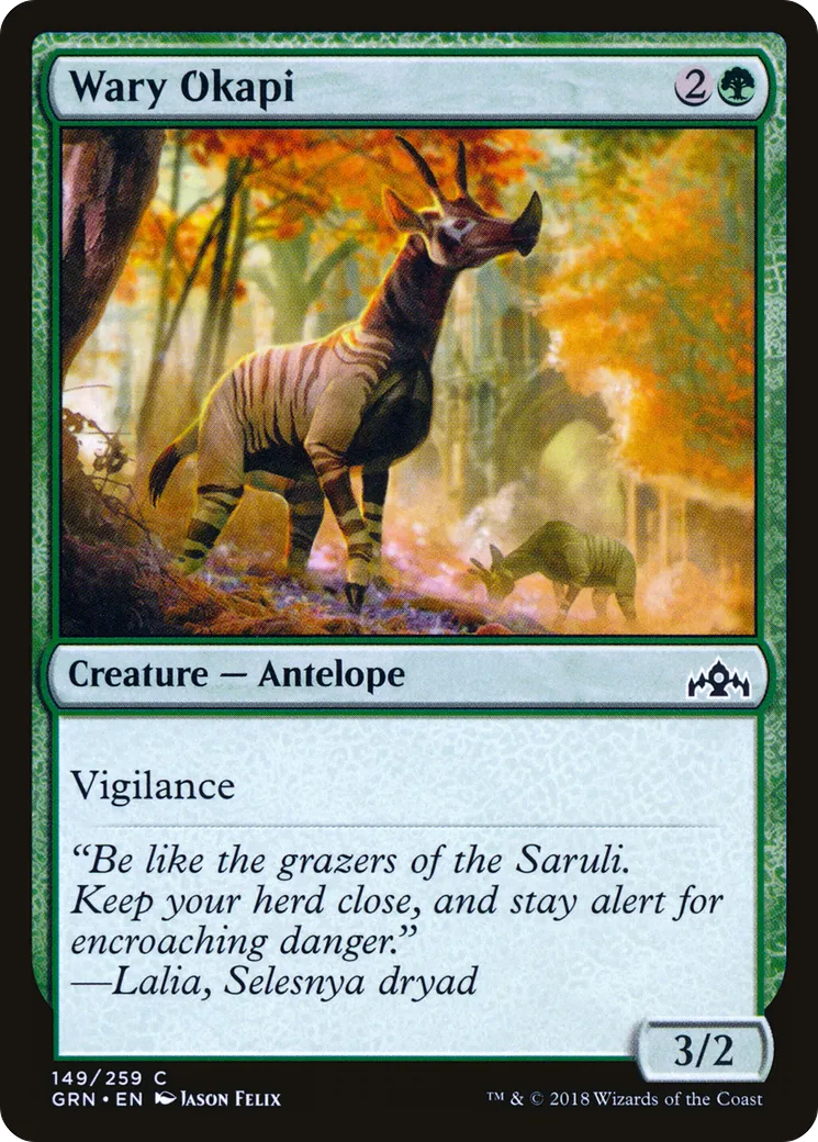 Okapi méfiant — Guilds of Ravnica — Magic: The Gathering