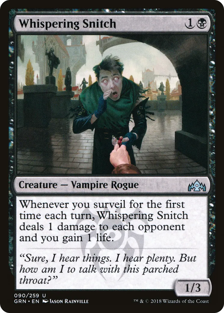 Whispering Snitch — Guilds of Ravnica — Magic: The Gathering