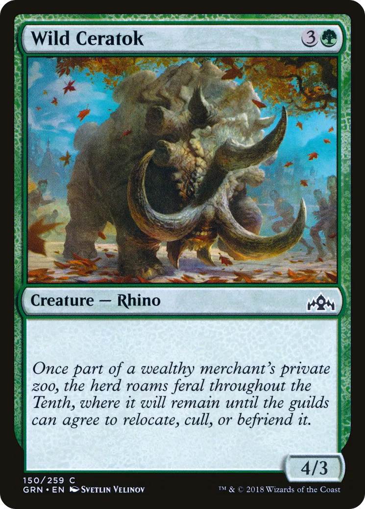 Wild Ceratok — Guilds of Ravnica — Magic: The Gathering
