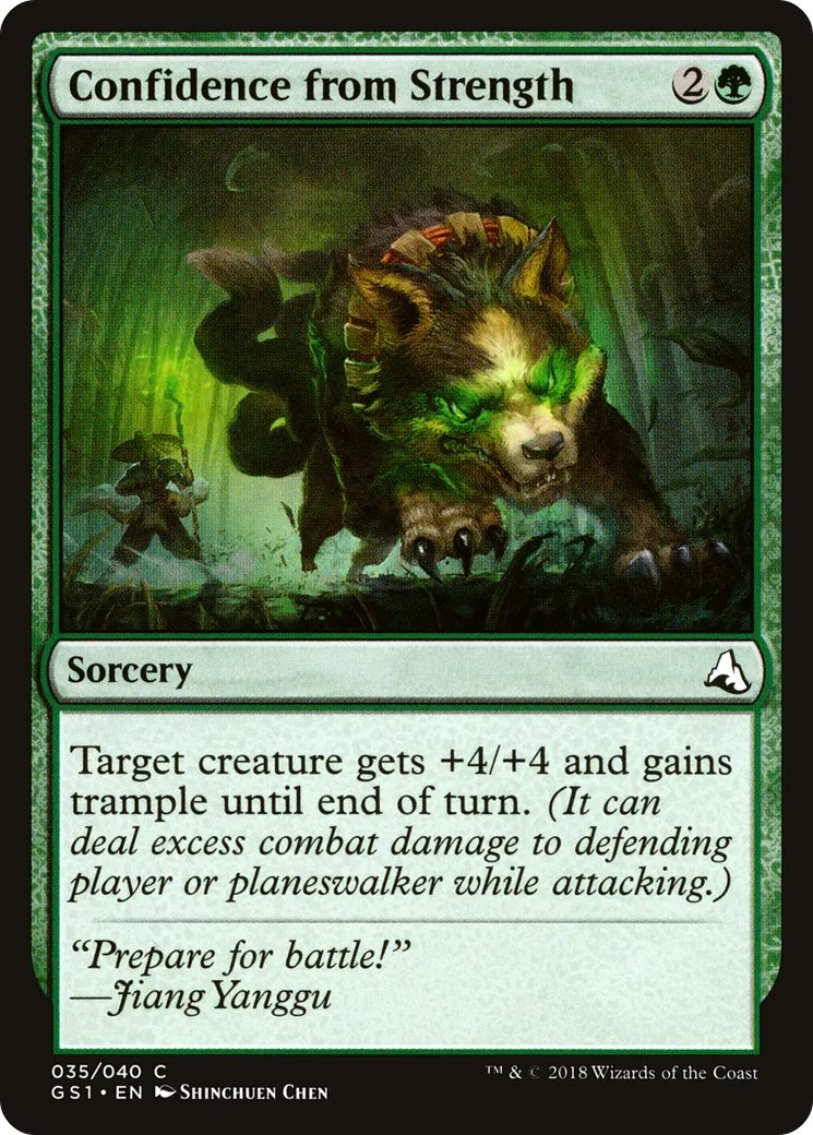 Confidence from Strength — Global Series Jiang Yanggu & Mu Yanling — Magic: The Gathering