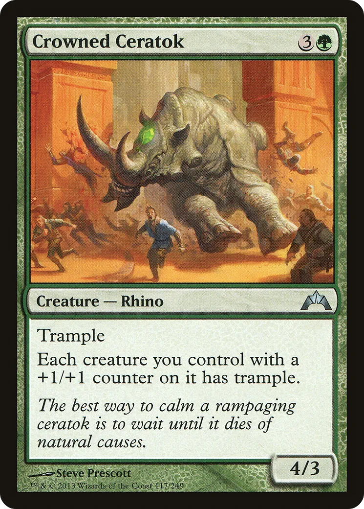 Crowned Ceratok — Gatecrash — Magic: The Gathering