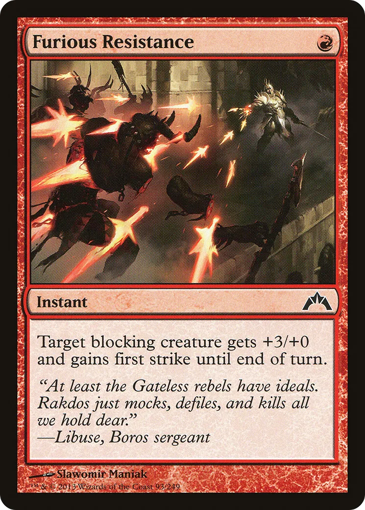 Résistance furieuse — Gatecrash — Magic: The Gathering