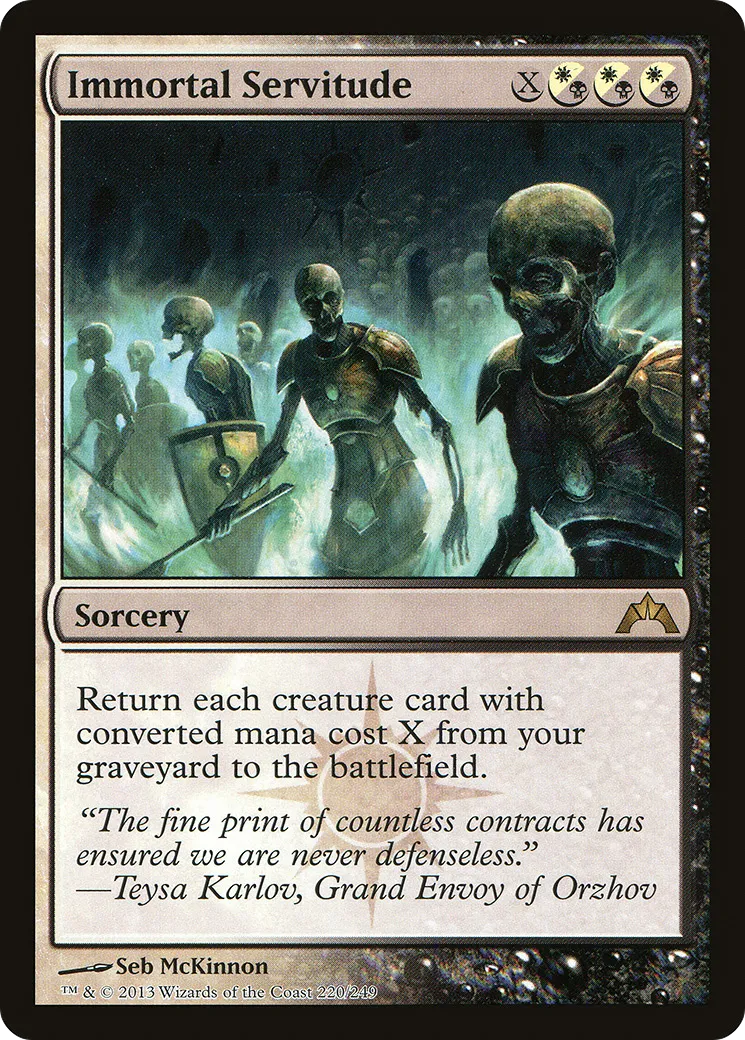 Servitude immortelle — Gatecrash — Magic: The Gathering