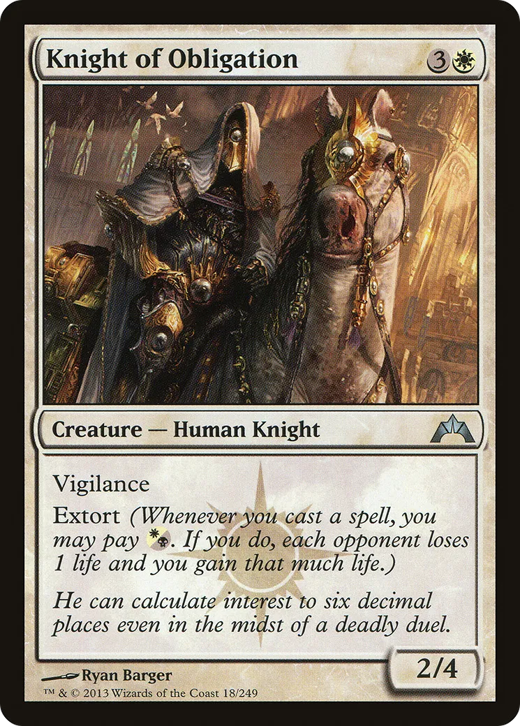 Chevalier d'obligation — Gatecrash — Magic: The Gathering