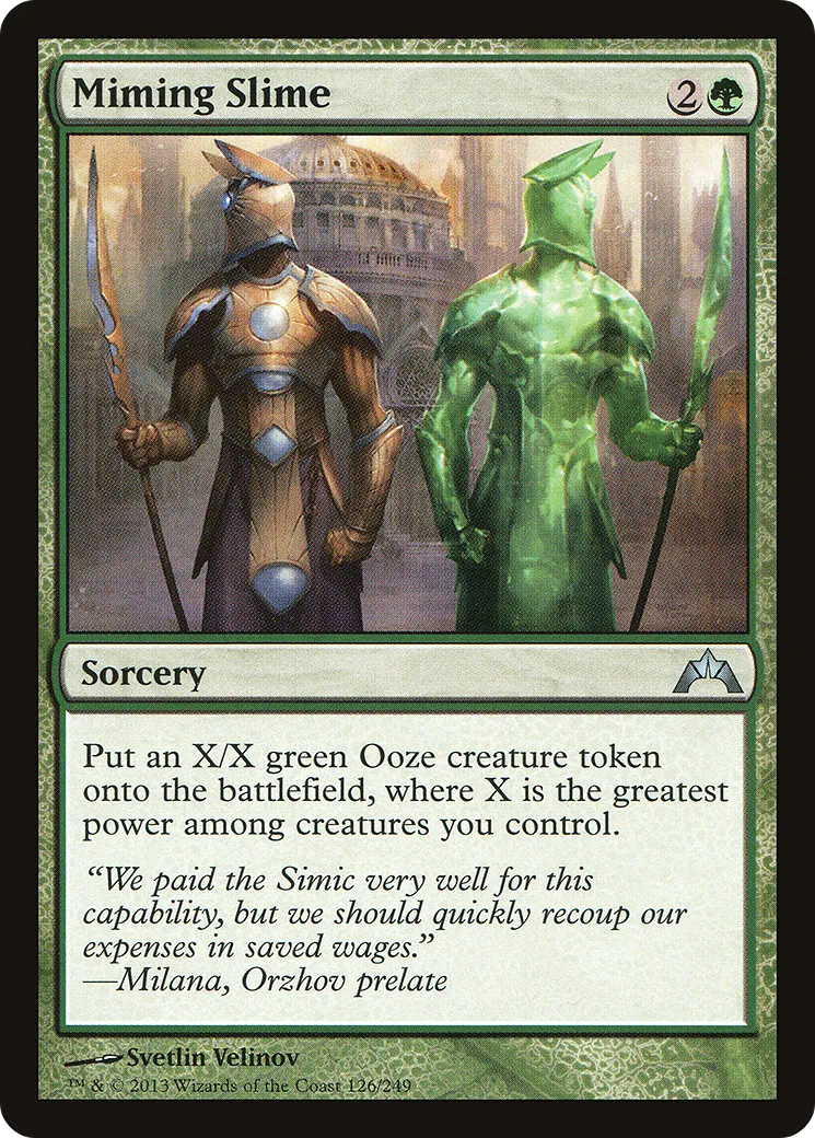Miming Slime from Gatecrash - Magic: The Gathering