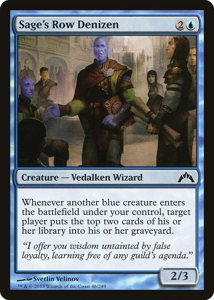 Sage's Row Denizen — Gatecrash — Magic: The Gathering