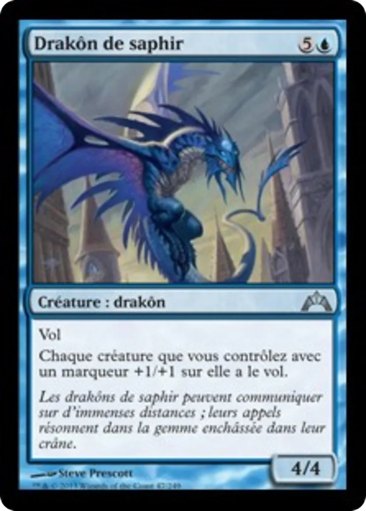 Drakôn de saphir — Gatecrash — Magic: The Gathering
