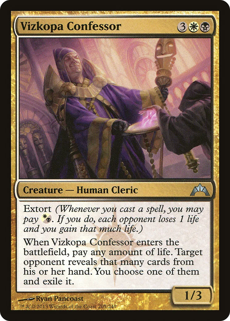 Confesseur de Vizkopa — Gatecrash — Magic: The Gathering