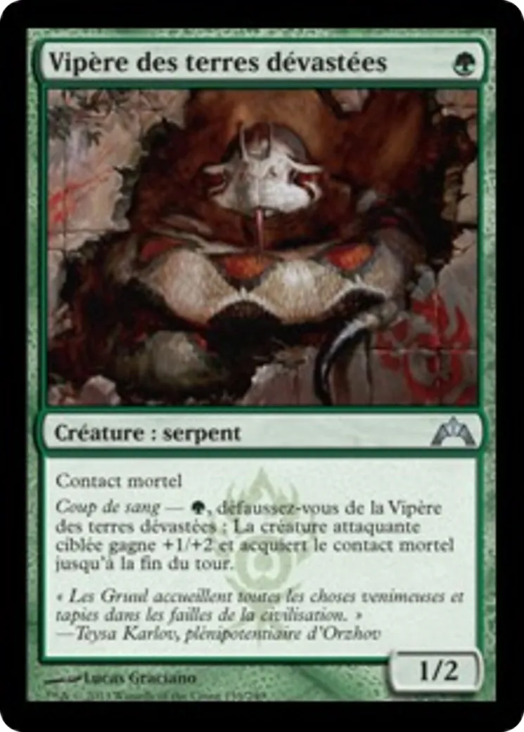 Vipère des terres dévastées — Gatecrash — Magic: The Gathering
