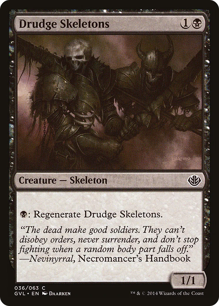 Squelettes serviles — Duel Decks Anthology: Garruk vs. Liliana — Magic: The Gathering