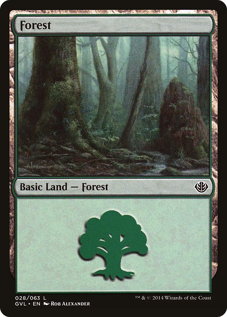 Forêt — Duel Decks Anthology: Garruk vs. Liliana — Magic: The Gathering