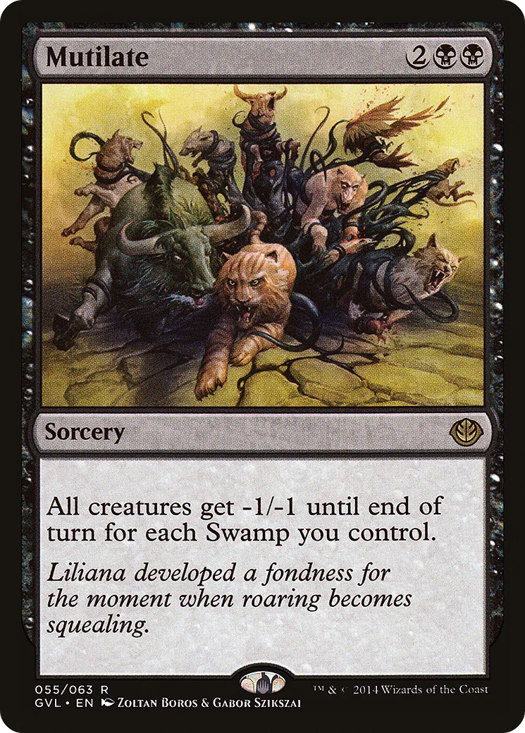 Mutilation from Duel Decks Anthology: Garruk vs. Liliana - Magic: The Gathering