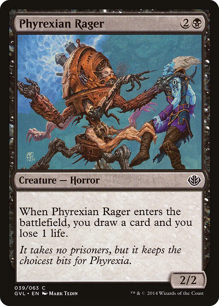 Phyrexian Rager — Duel Decks Anthology: Garruk vs. Liliana — Magic: The Gathering