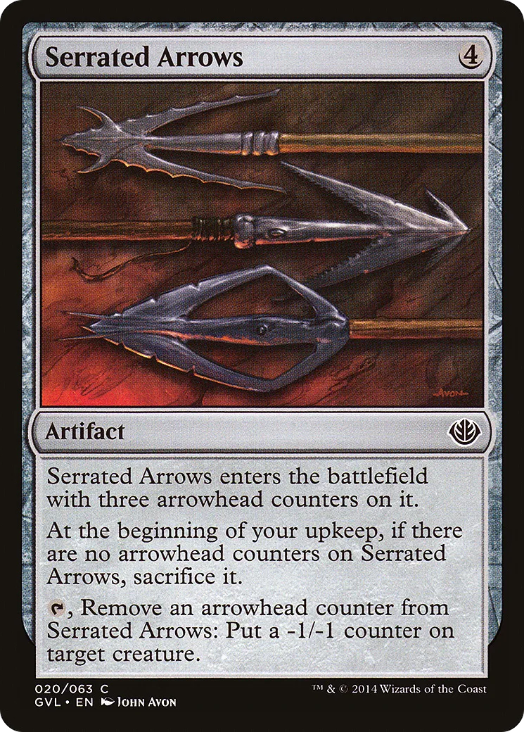 Flèches barbelées from Duel Decks Anthology: Garruk vs. Liliana - Magic: The Gathering