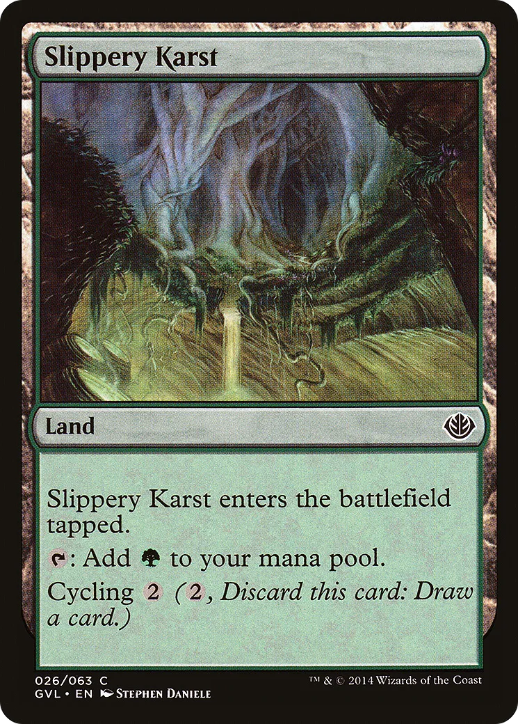 Karst glissant from Duel Decks Anthology: Garruk vs. Liliana - Magic: The Gathering