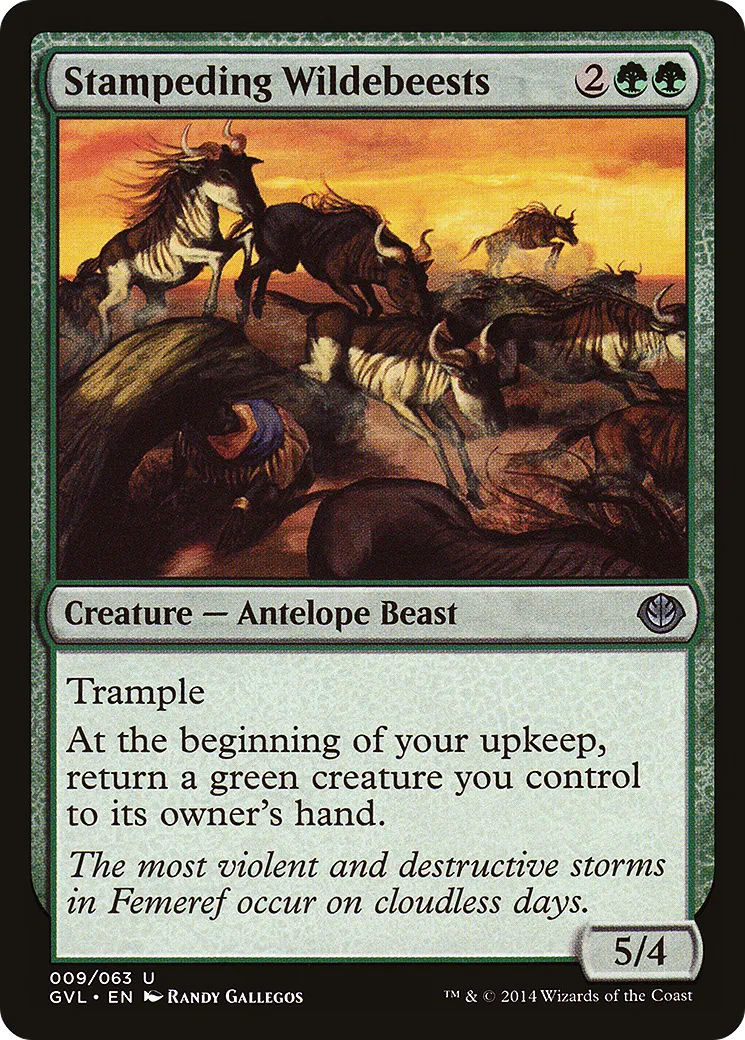 Ruée de gnous — Duel Decks Anthology: Garruk vs. Liliana — Magic: The Gathering