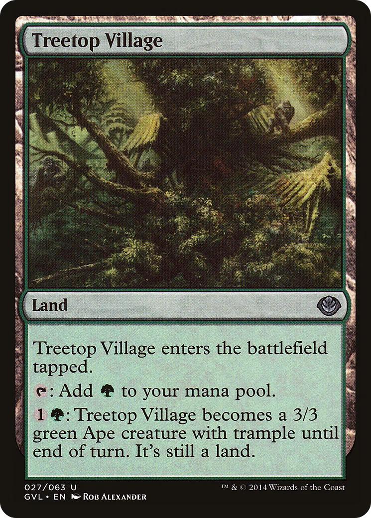 Treetop Village — Duel Decks Anthology: Garruk vs. Liliana — Magic: The Gathering