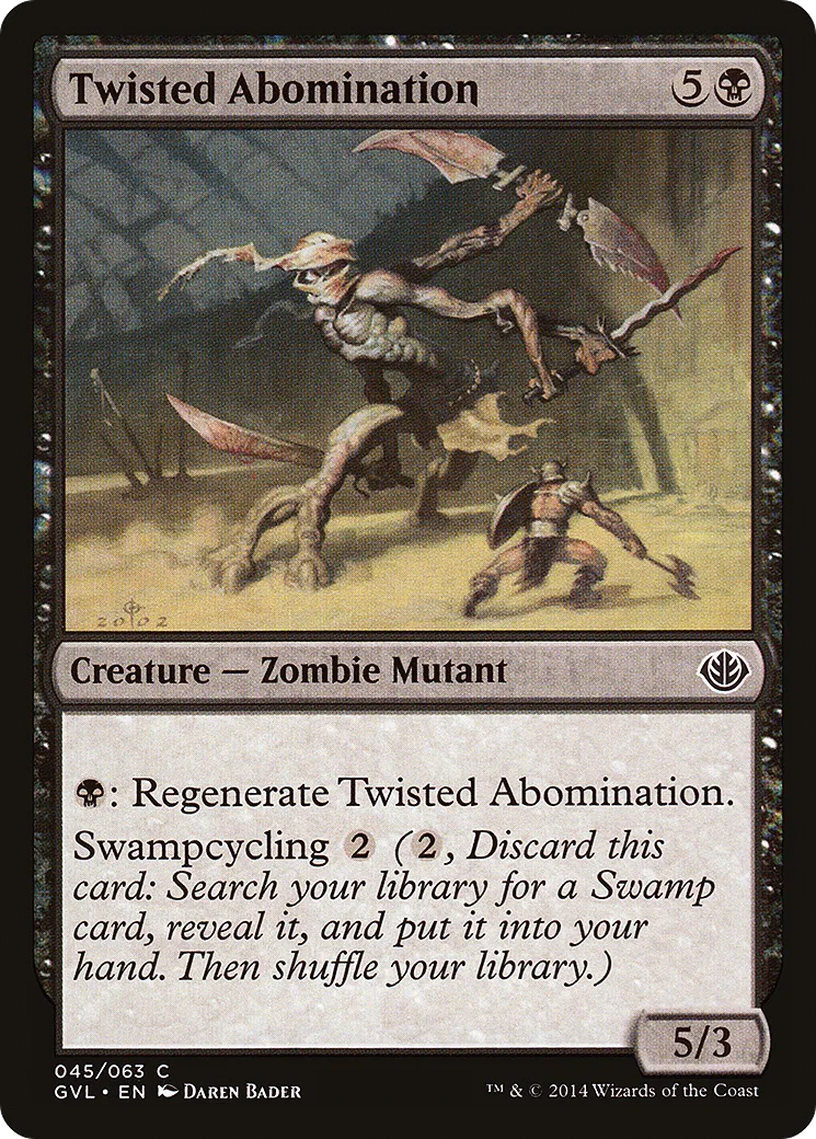 Twisted Abomination from Duel Decks Anthology: Garruk vs. Liliana - Magic: The Gathering