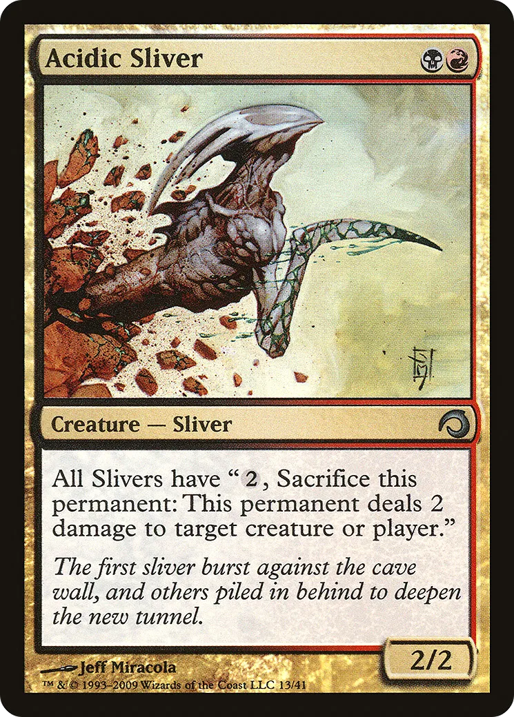 Acidic Sliver — Premium Deck Series: Slivers — Magic: The Gathering