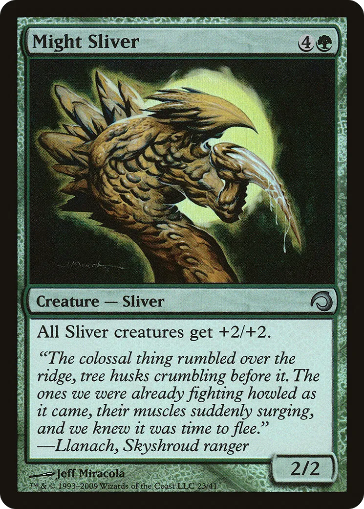 Might Sliver — Premium Deck Series: Slivers — Magic: The Gathering