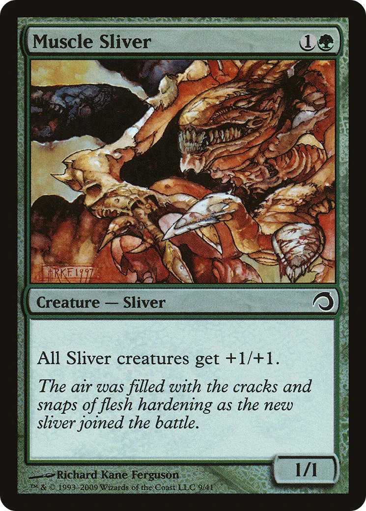 Muscle Sliver — Premium Deck Series: Slivers — Magic: The Gathering