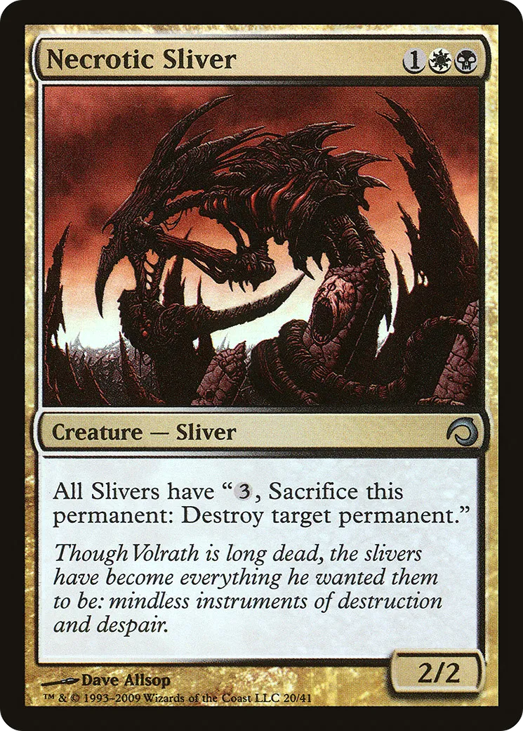 Necrotic Sliver — Premium Deck Series: Slivers — Magic: The Gathering