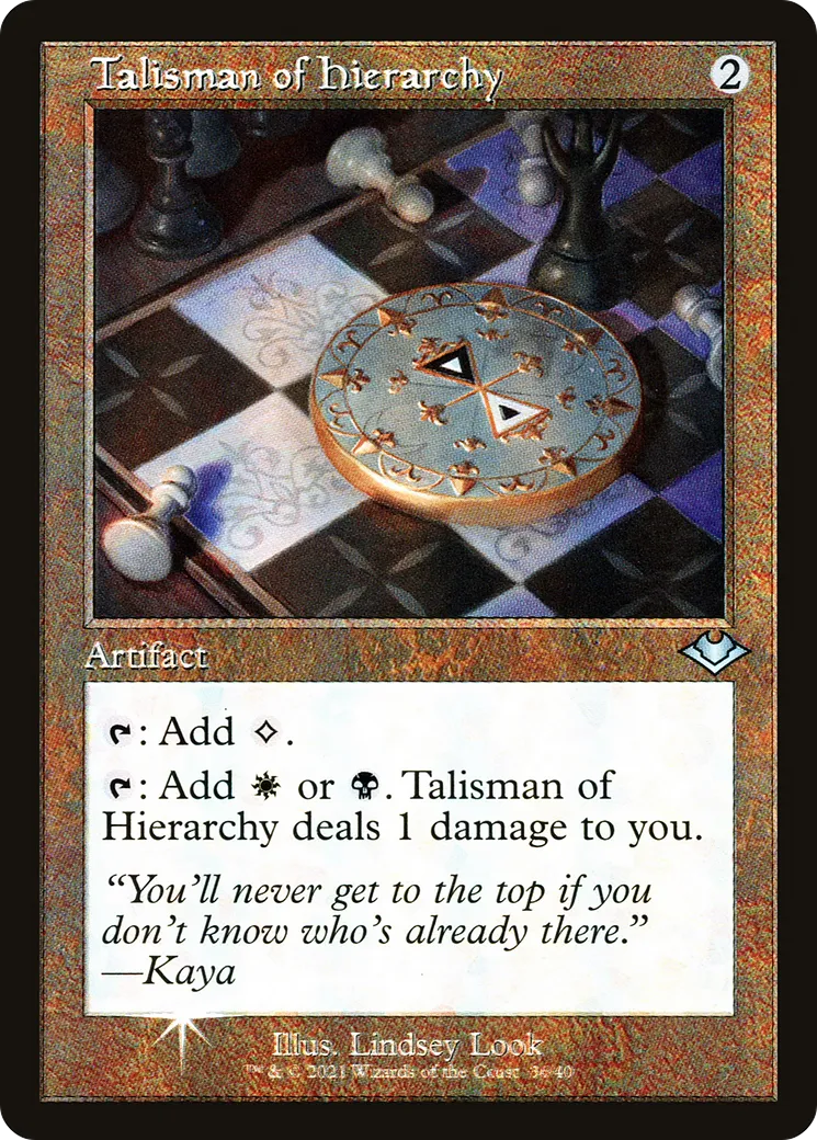 Talisman de hiérarchie — Modern Horizons 1 Timeshifts — Magic: The Gathering