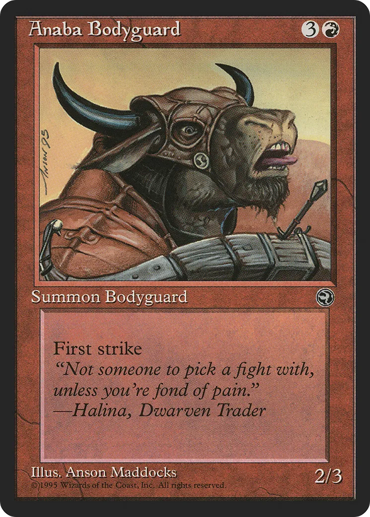 Anaba Bodyguard — Homelands — Magic: The Gathering