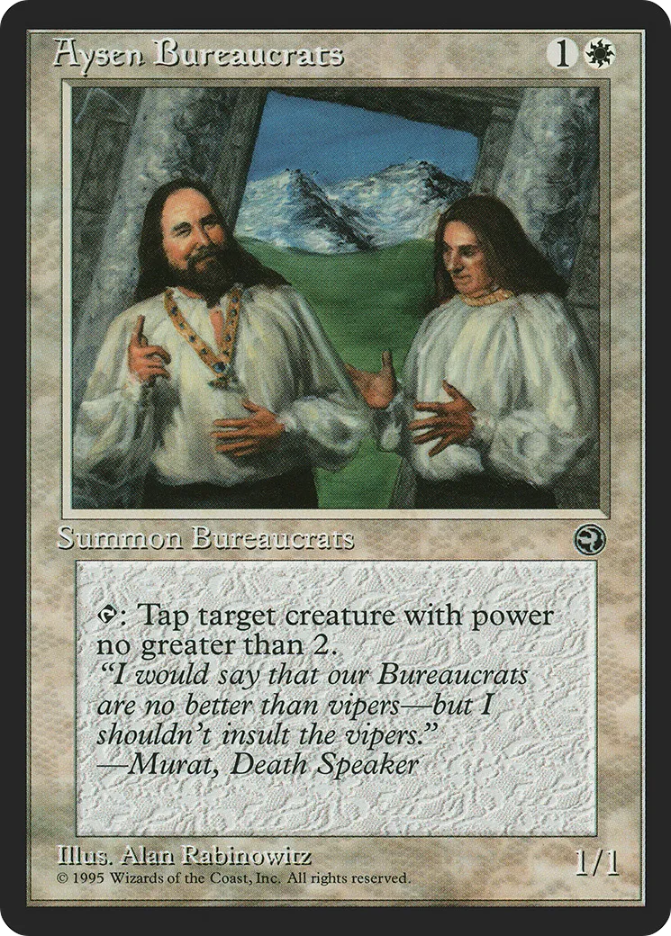 Aysen Bureaucrats — Homelands — Magic: The Gathering