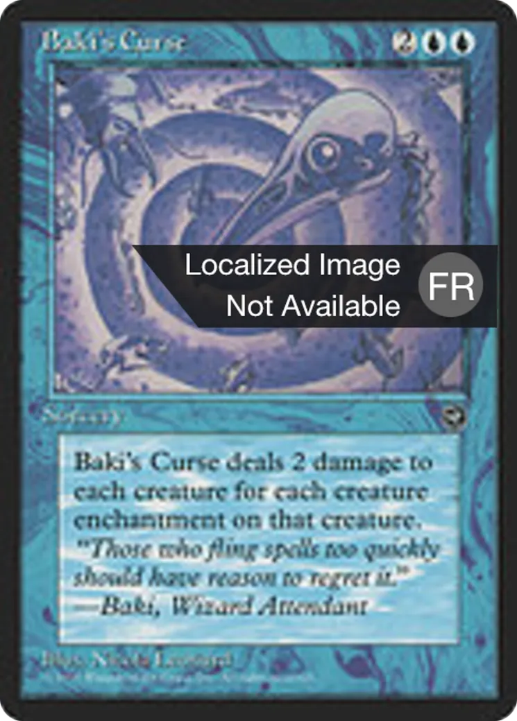 Malédiction selon Baki — Homelands — Magic: The Gathering