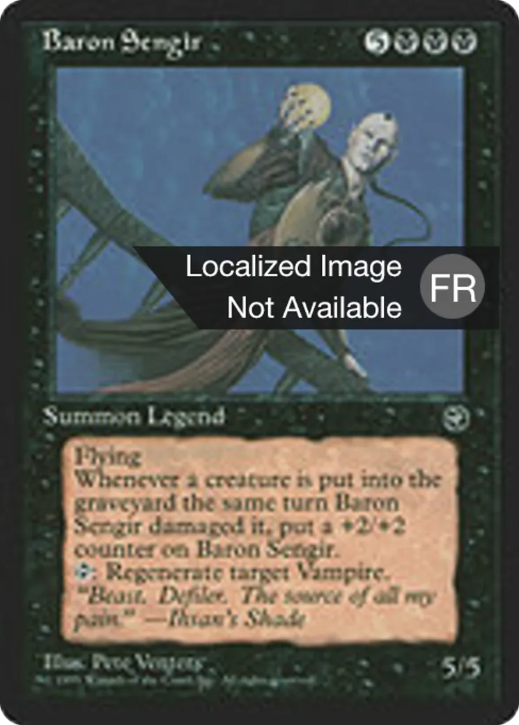 Baron Sengir — Homelands — Magic: The Gathering