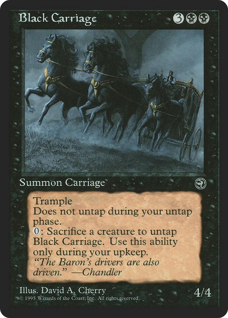 Carrosse de noirceur — Homelands — Magic: The Gathering