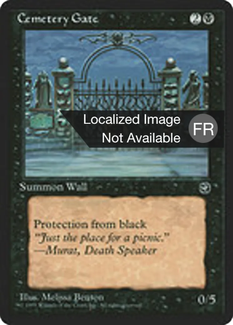 Grille du cimetière — Homelands — Magic: The Gathering