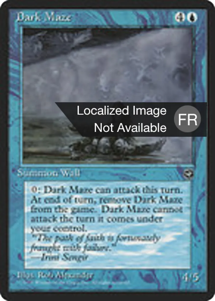 Obscur dédale — Homelands — Magic: The Gathering