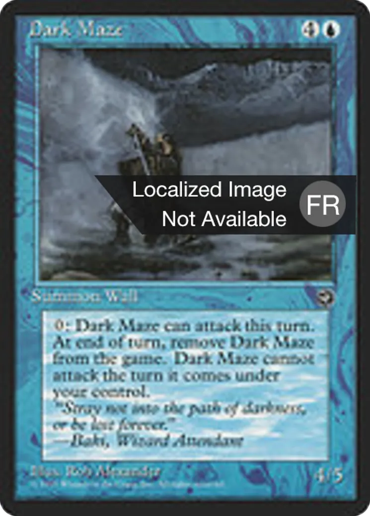 Obscur dédale — Homelands — Magic: The Gathering