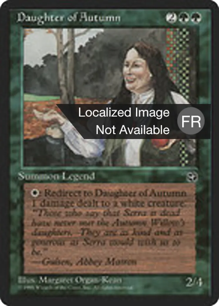 Fille de l'automne — Homelands — Magic: The Gathering