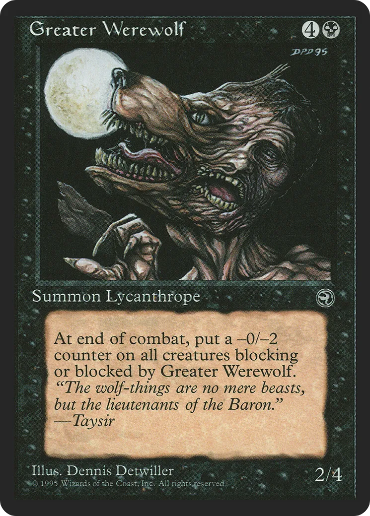 Greater Werewolf — Homelands — Magic: The Gathering