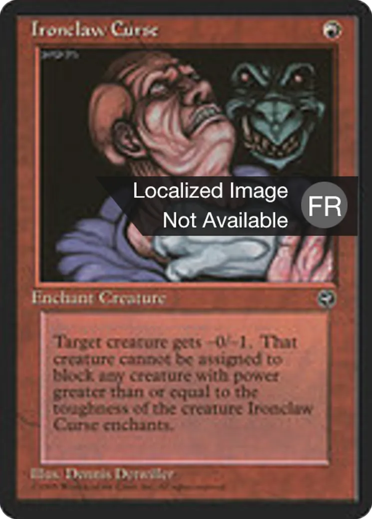 Malédiction de la griffe de fer — Homelands — Magic: The Gathering