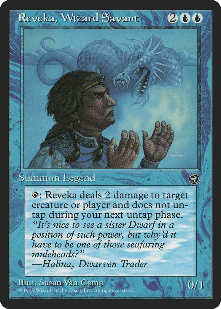 Reveka, Wizard Savant — Homelands — Magic: The Gathering