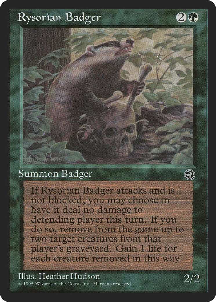 Blaireau rhizorien — Homelands — Magic: The Gathering