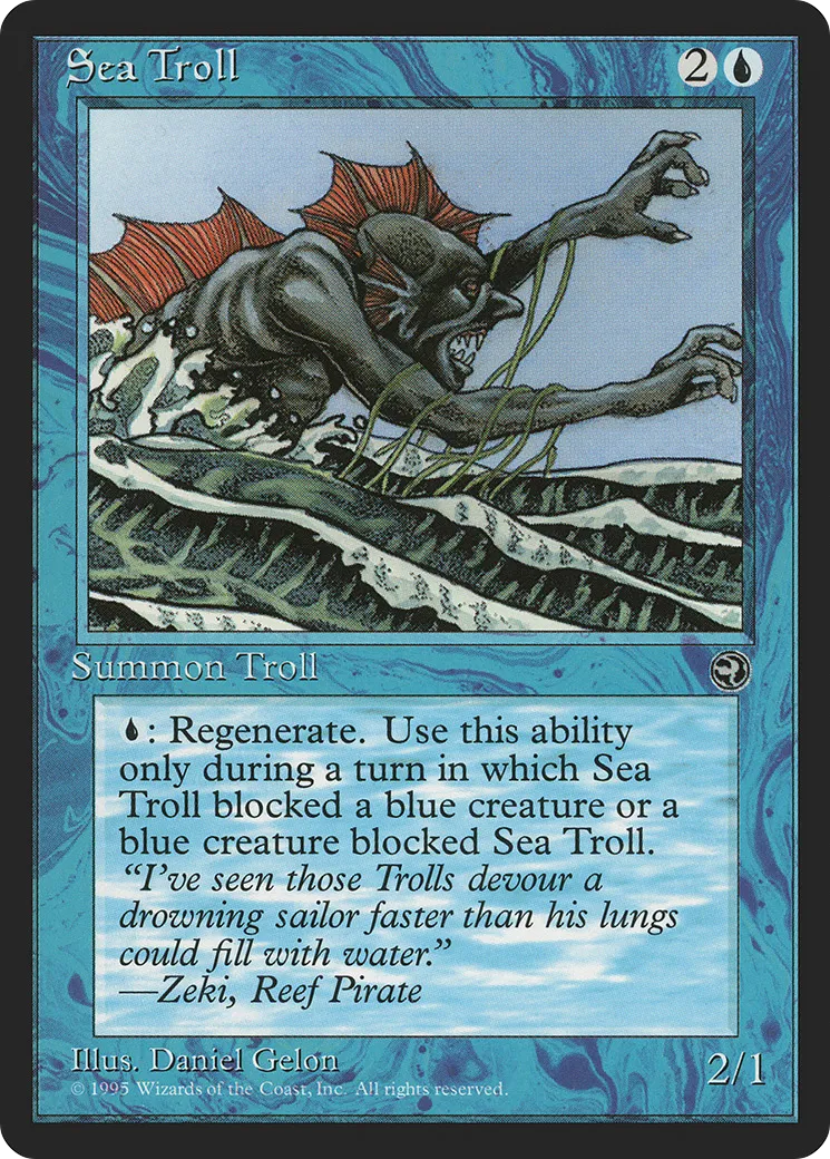 Sea Troll — Homelands — Magic: The Gathering