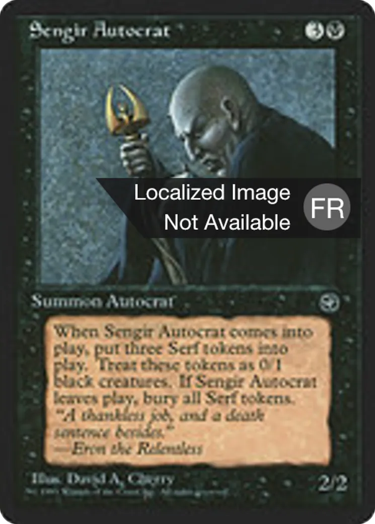 Autocrate sengien — Homelands — Magic: The Gathering