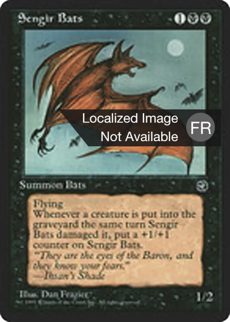 Chauves-souris sengiennes — Homelands — Magic: The Gathering