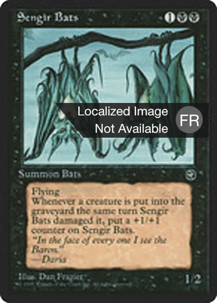 Chauves-souris sengiennes — Homelands — Magic: The Gathering