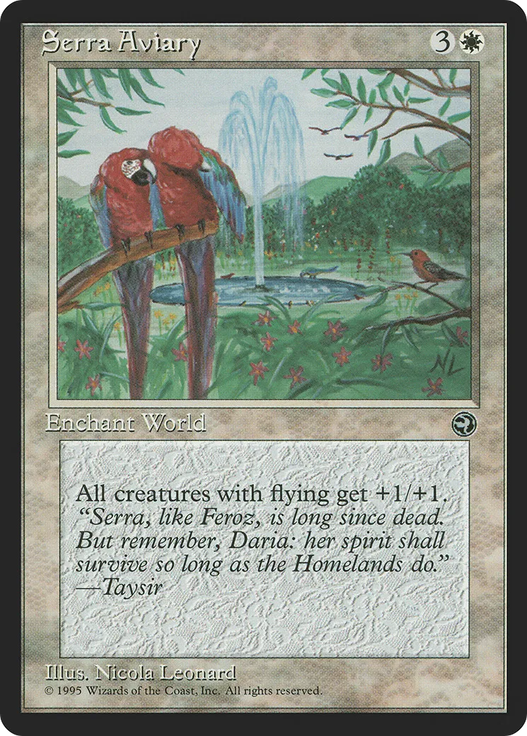 Serra Aviary — Homelands — Magic: The Gathering