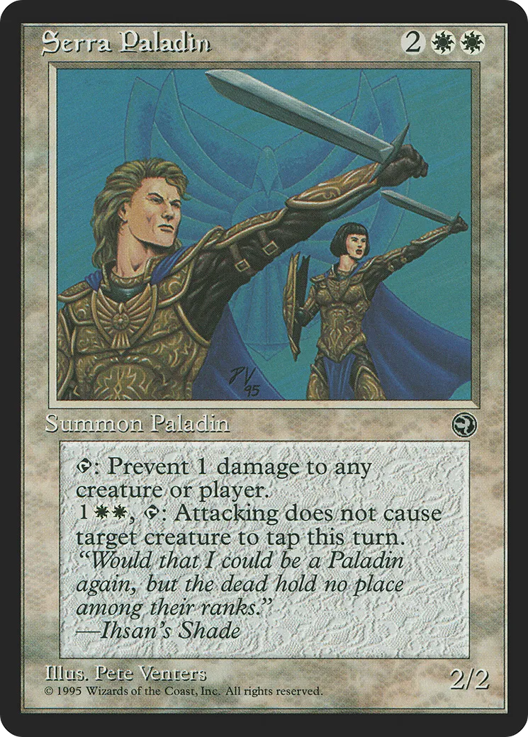 Serra Paladin — Homelands — Magic: The Gathering