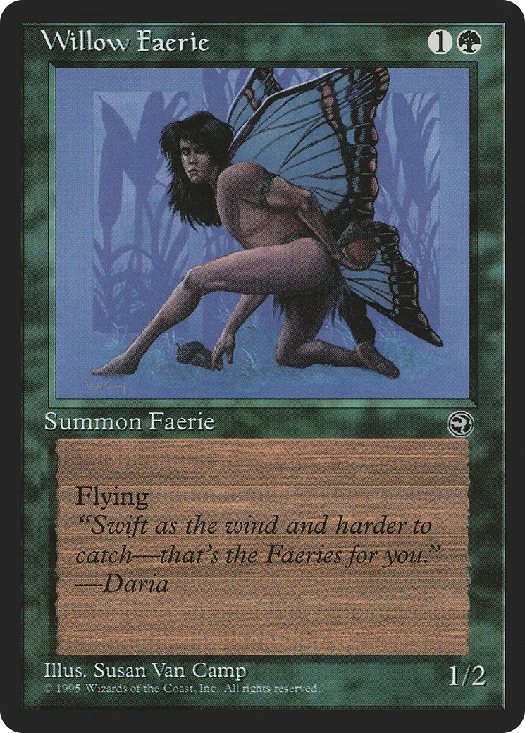 Willow Faerie — Homelands — Magic: The Gathering