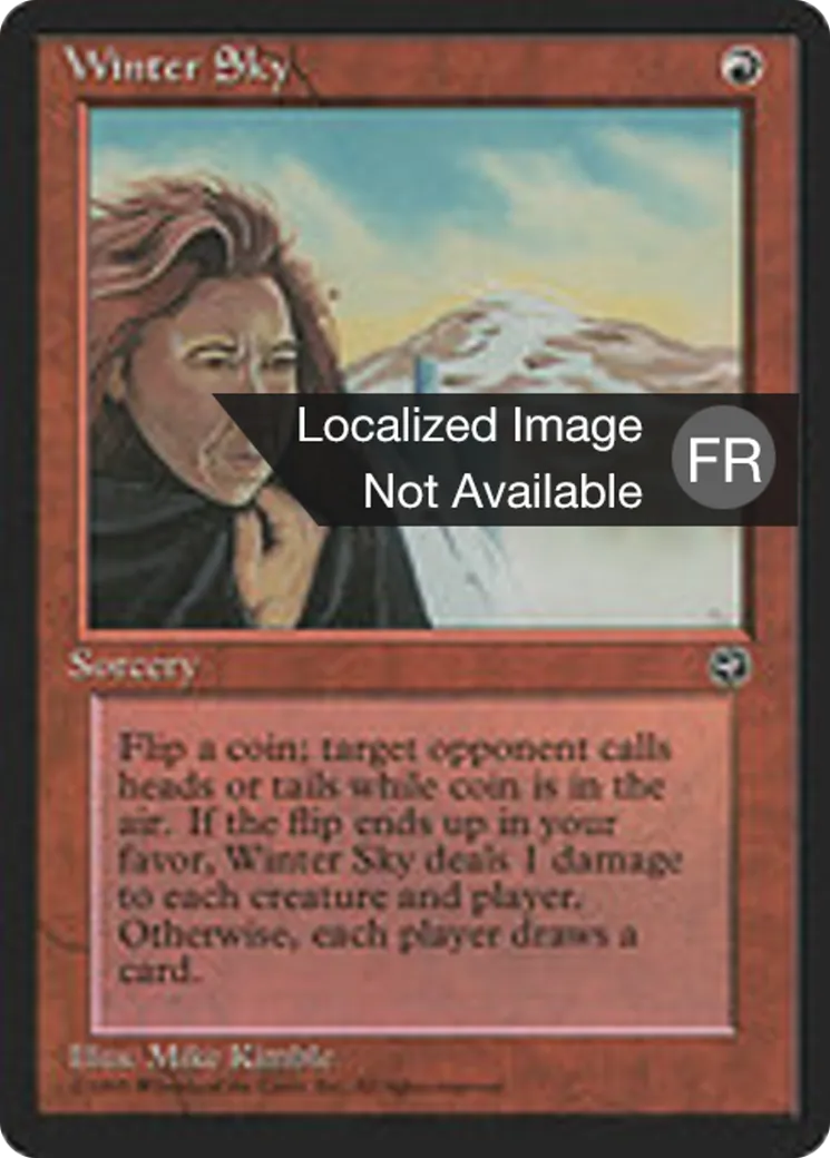 Ciel hivernal — Homelands — Magic: The Gathering