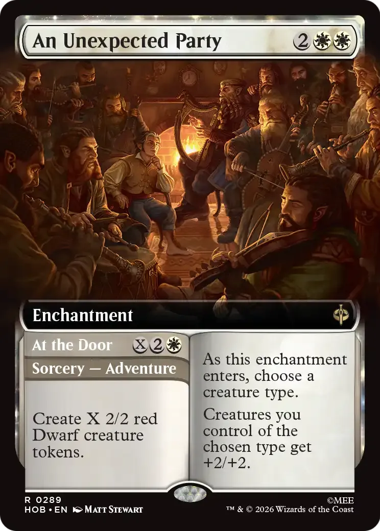 An Unexpected Party // At the Door — The Hobbit — Magic: The Gathering