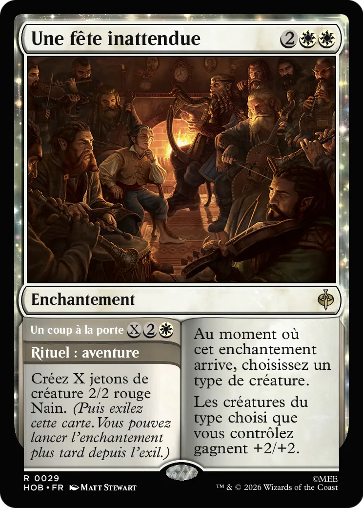 Une fête inattendue // At the Door — The Hobbit — Magic: The Gathering